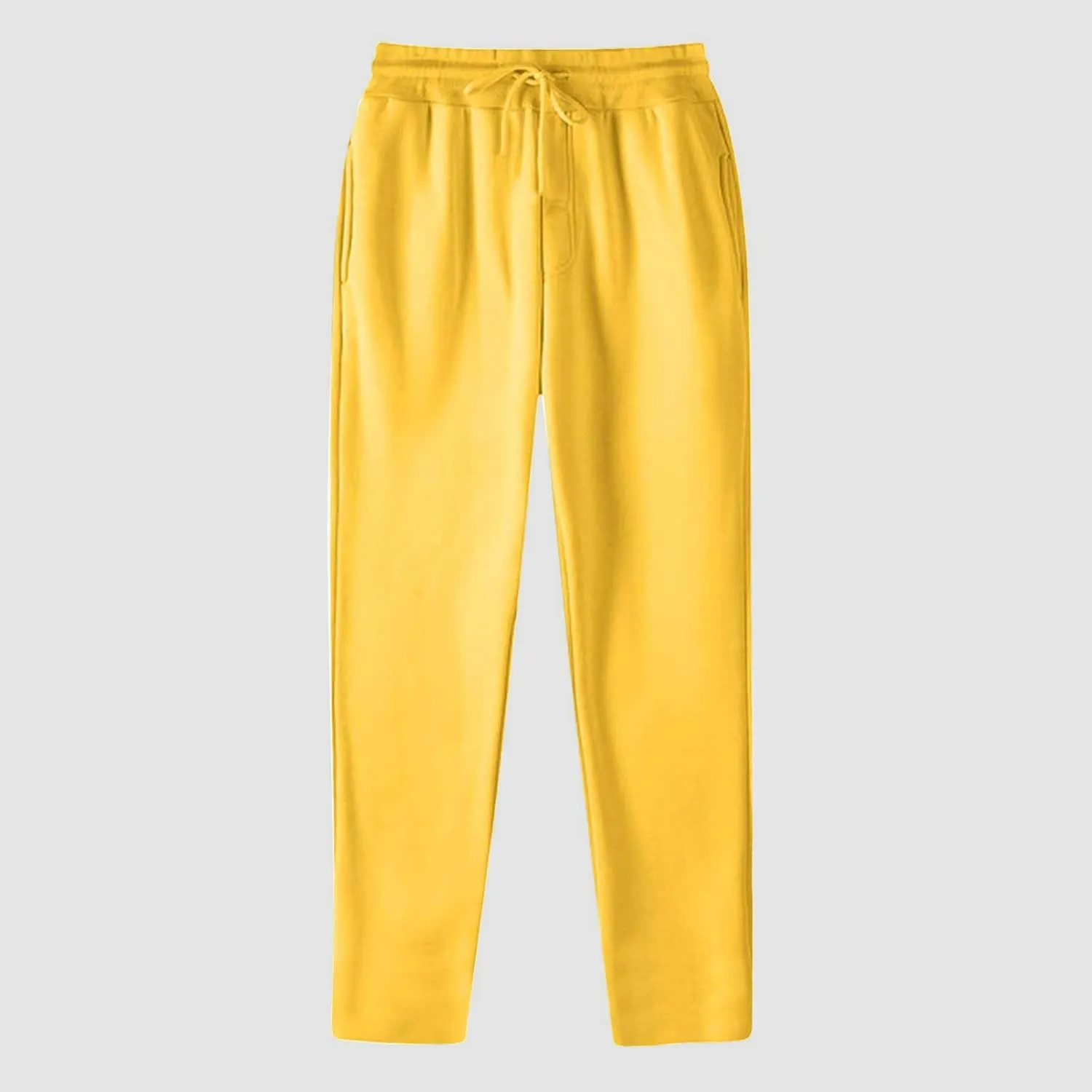 Open Leg Baggy Sweatpants for Women Fleece Lined Tall Comfy Wide Leg Sweat Pants Solid Open Bottom Straight Leg Loose