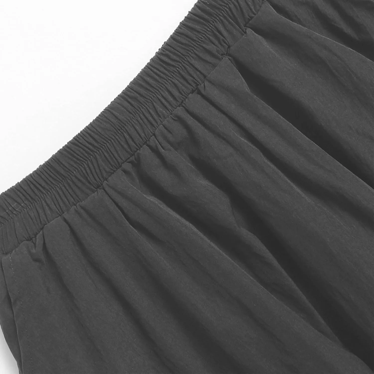 Oplxuo Women Bubble Maxi Skirt Elastic High Waisted Flowy A Line Long Puff Skirts Ruffle Hem Balloon Skirts with Pockets