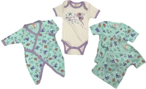 Organic Cotton Kimono, Snap Tees, and Bodysuit 3-6month