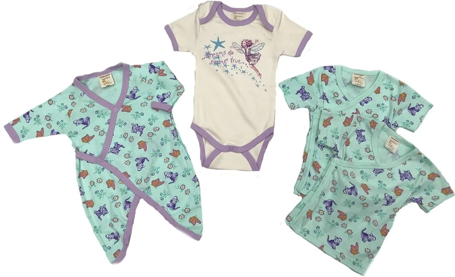 Organic Cotton Kimono, Snap Tees, and Bodysuit 3-6month