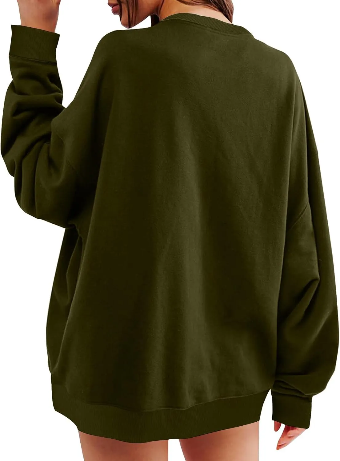 Oversized Crewneck Sweatshirt For Women Fall Fashion 2024 Casual Loose Soft Pullover Tops Long Sleeve y2k Clothes