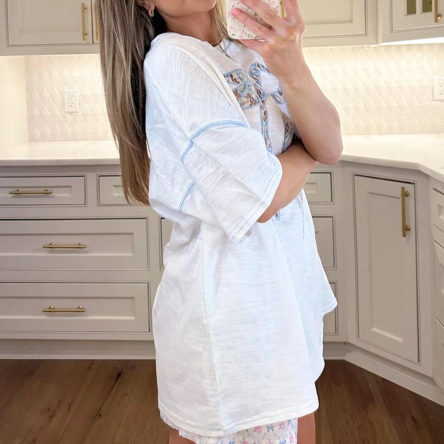 Oversized Graphic Tshirts for Women Teen Girls Y2k Short Sleeve Crewneck Graphic Tee Loose Shirt Summer Streetwear