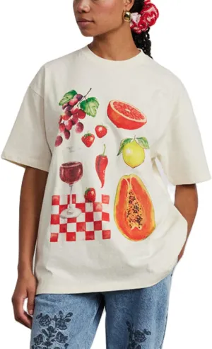 Oversized Graphic Tshirts for Women Y2K Short Sleeve Loose Fit Tee Shirt Vintage Aesthetic Drop Shoulder Blouse Top