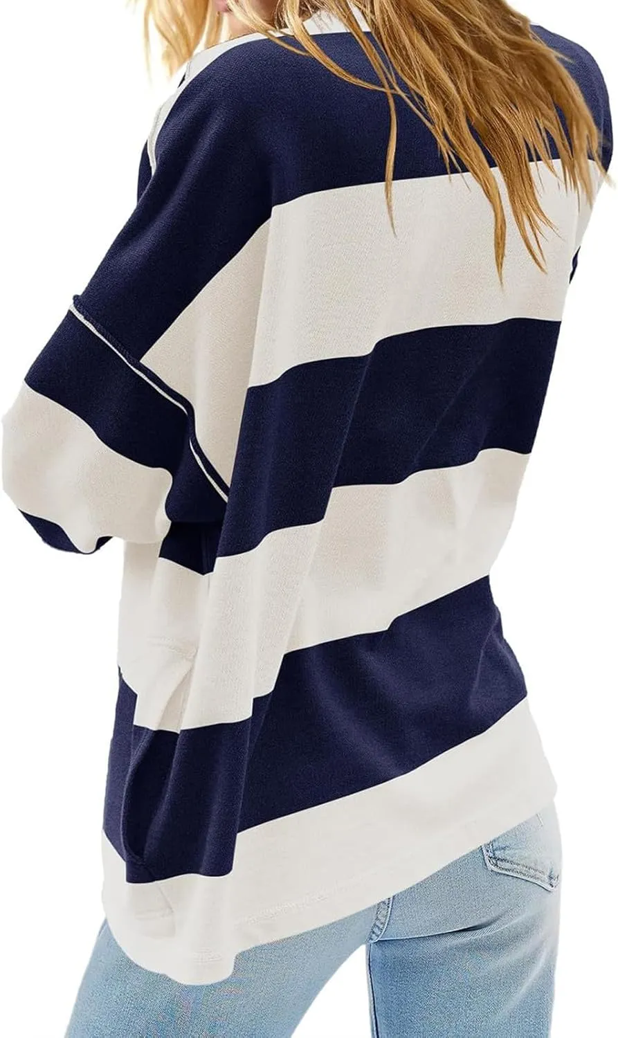 Oversized Womens T Shirts Fall Spring Sweatshirt Half Zipper Turtleneck Sweater Long Sleeve Tops for Women