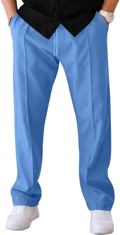Pants for Men Big and Tall Casual Relaxed Fit Comfy Outdoor Workout Sweat Pants
