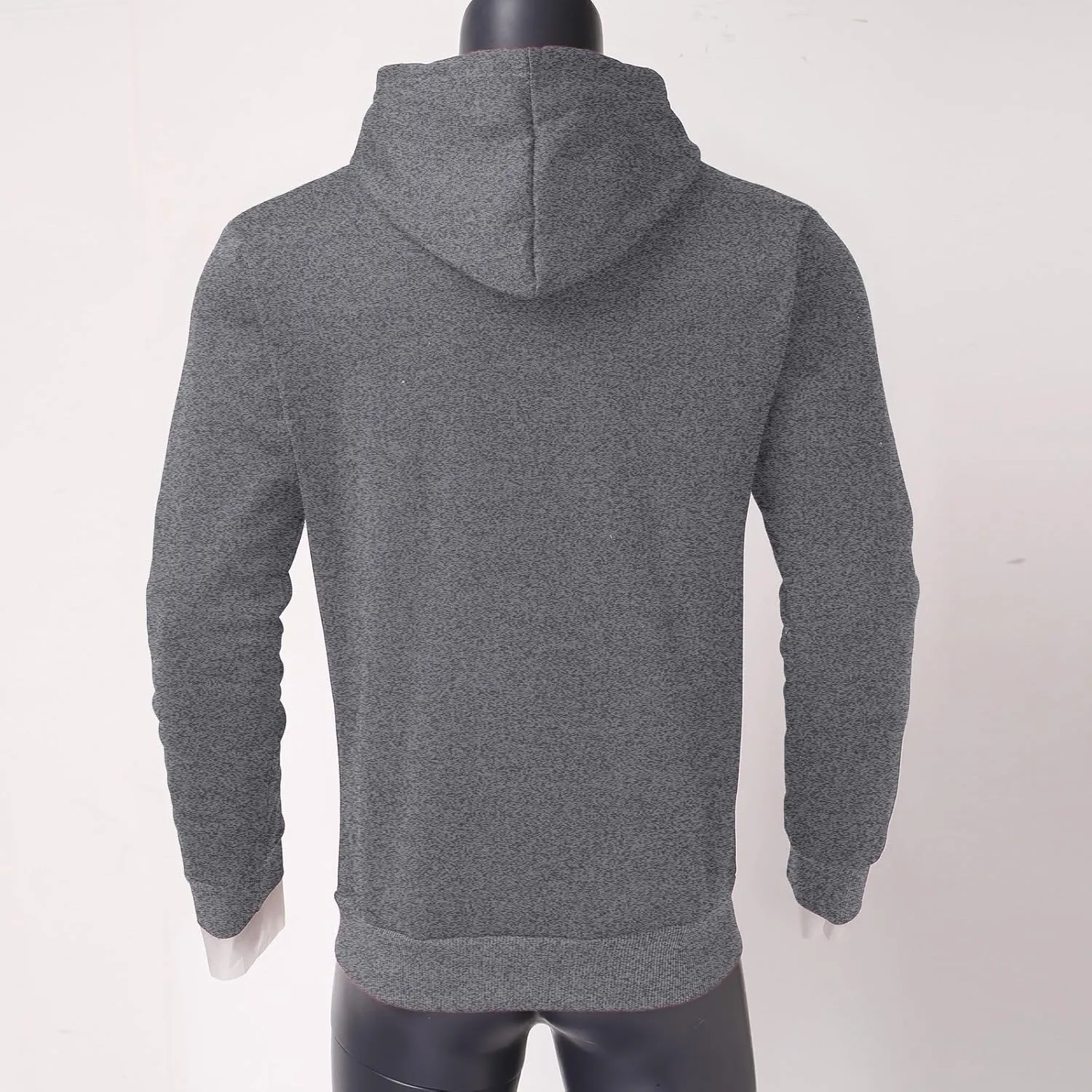 Pullover Hoodies for Men Solid Long Sleeve Drawstring Hooded Sweatshirt Trendy 2025 New Hoodies with Pockets