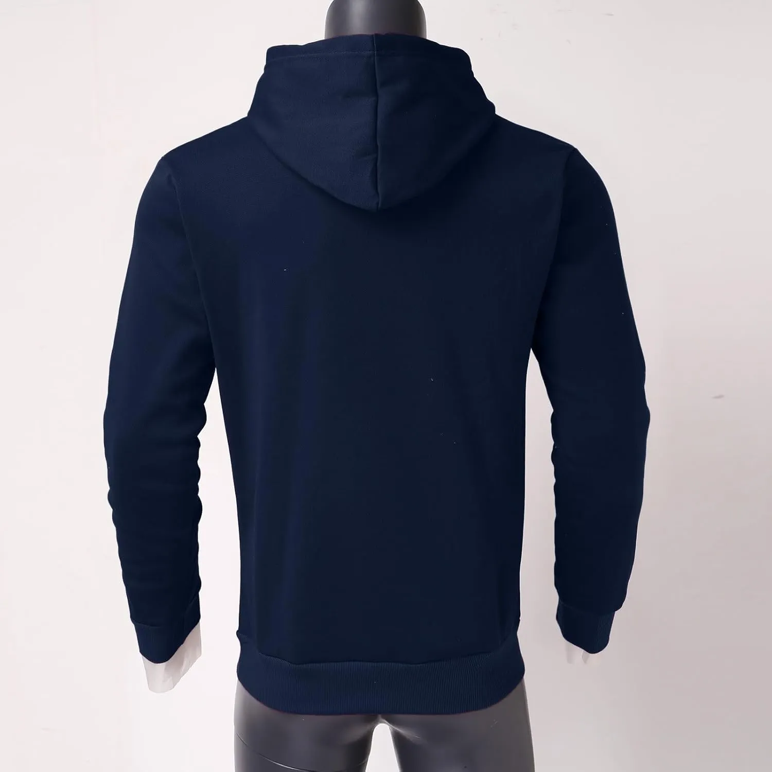 Pullover Hoodies for Men Solid Long Sleeve Drawstring Hooded Sweatshirt Trendy 2025 New Hoodies with Pockets