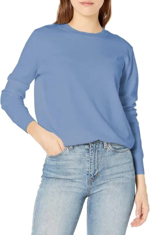 QUALFORT Women's Sweaters Soft Lightweight Knitted Pullover Sweater