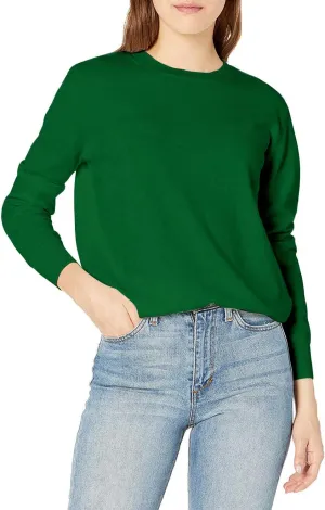 QUALFORT Women's Sweaters Soft Lightweight Knitted Pullover Sweater