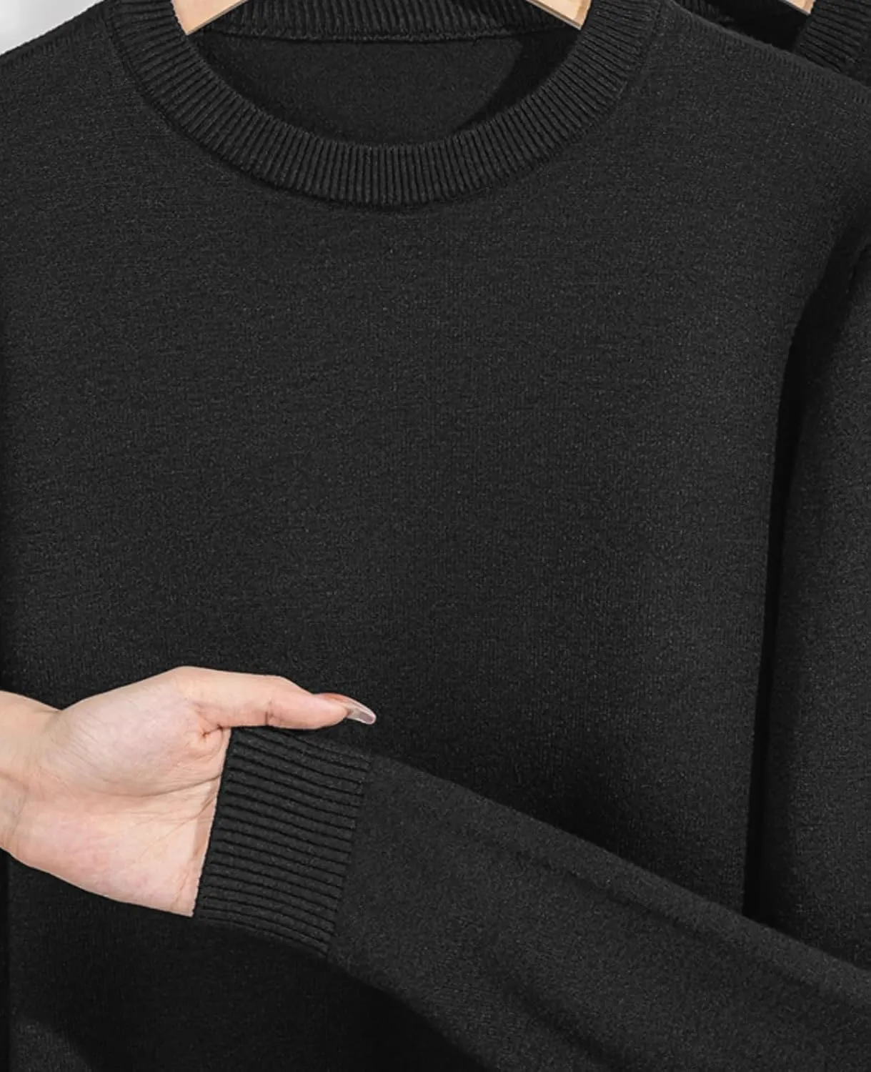 QUALFORT Women's Sweaters Soft Lightweight Knitted Pullover Sweater