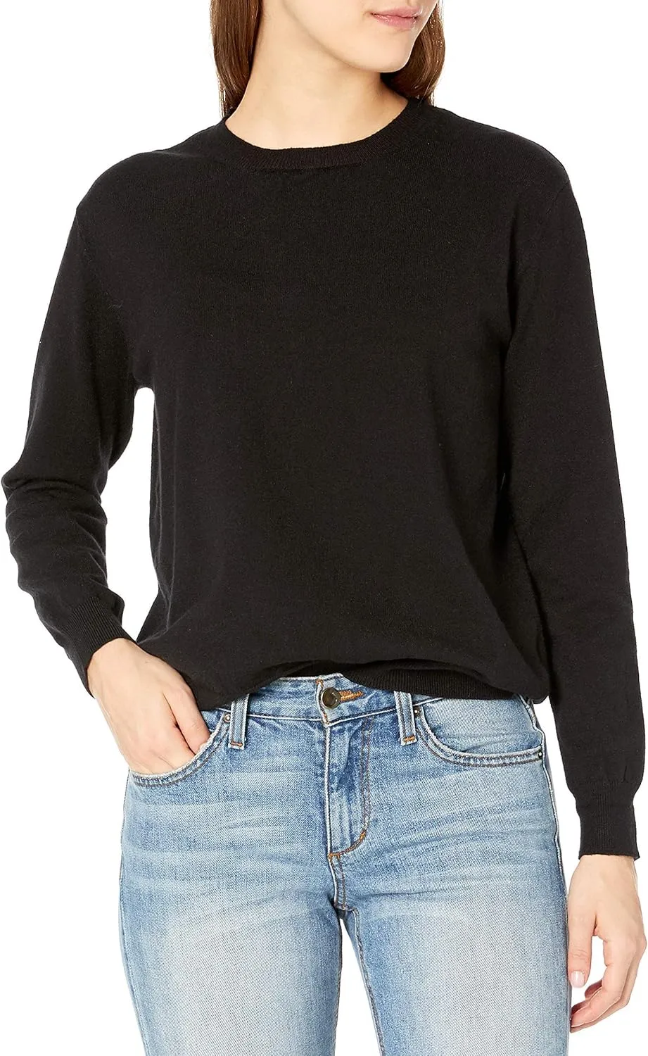 QUALFORT Women's Sweaters Soft Lightweight Knitted Pullover Sweater