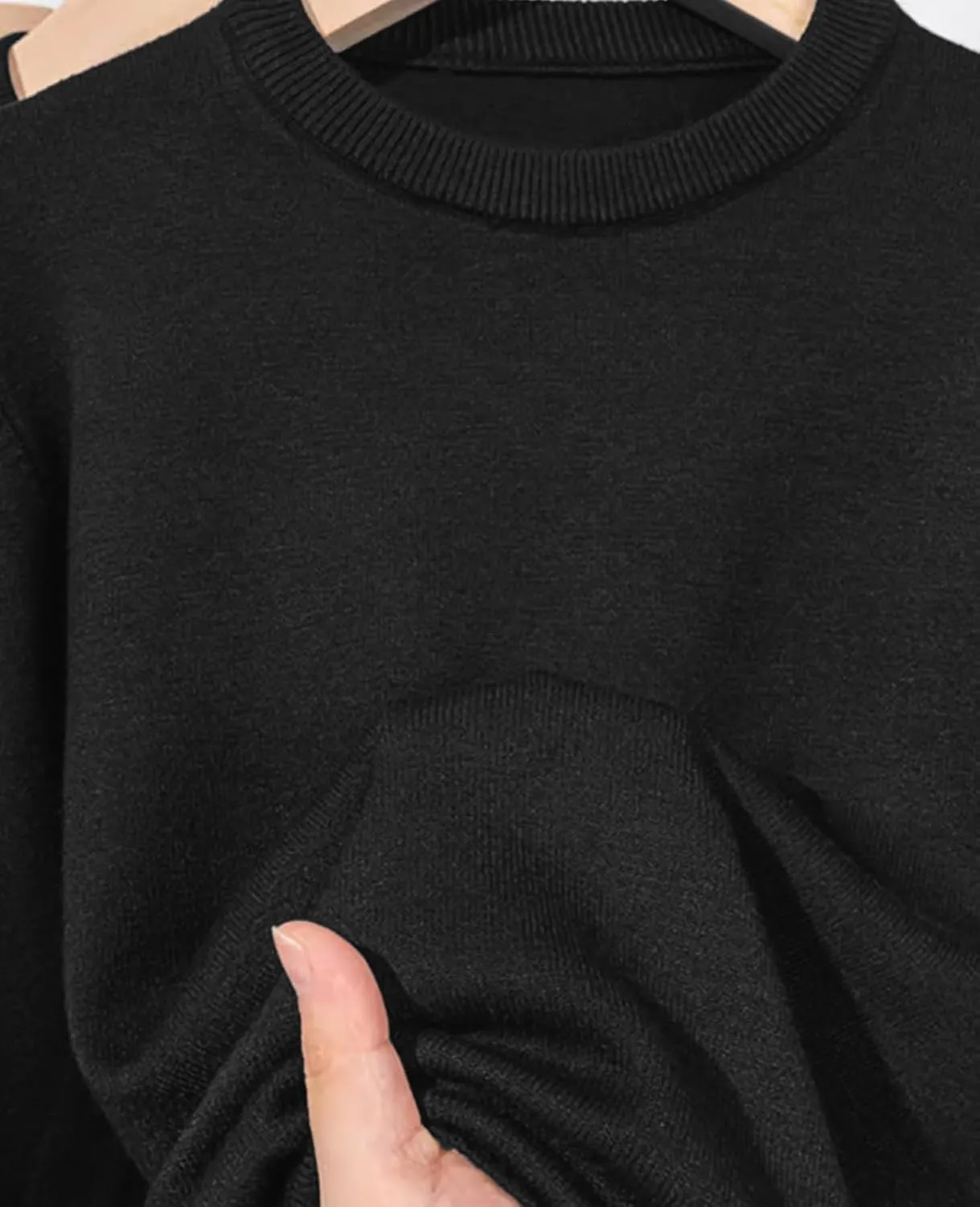 QUALFORT Women's Sweaters Soft Lightweight Knitted Pullover Sweater