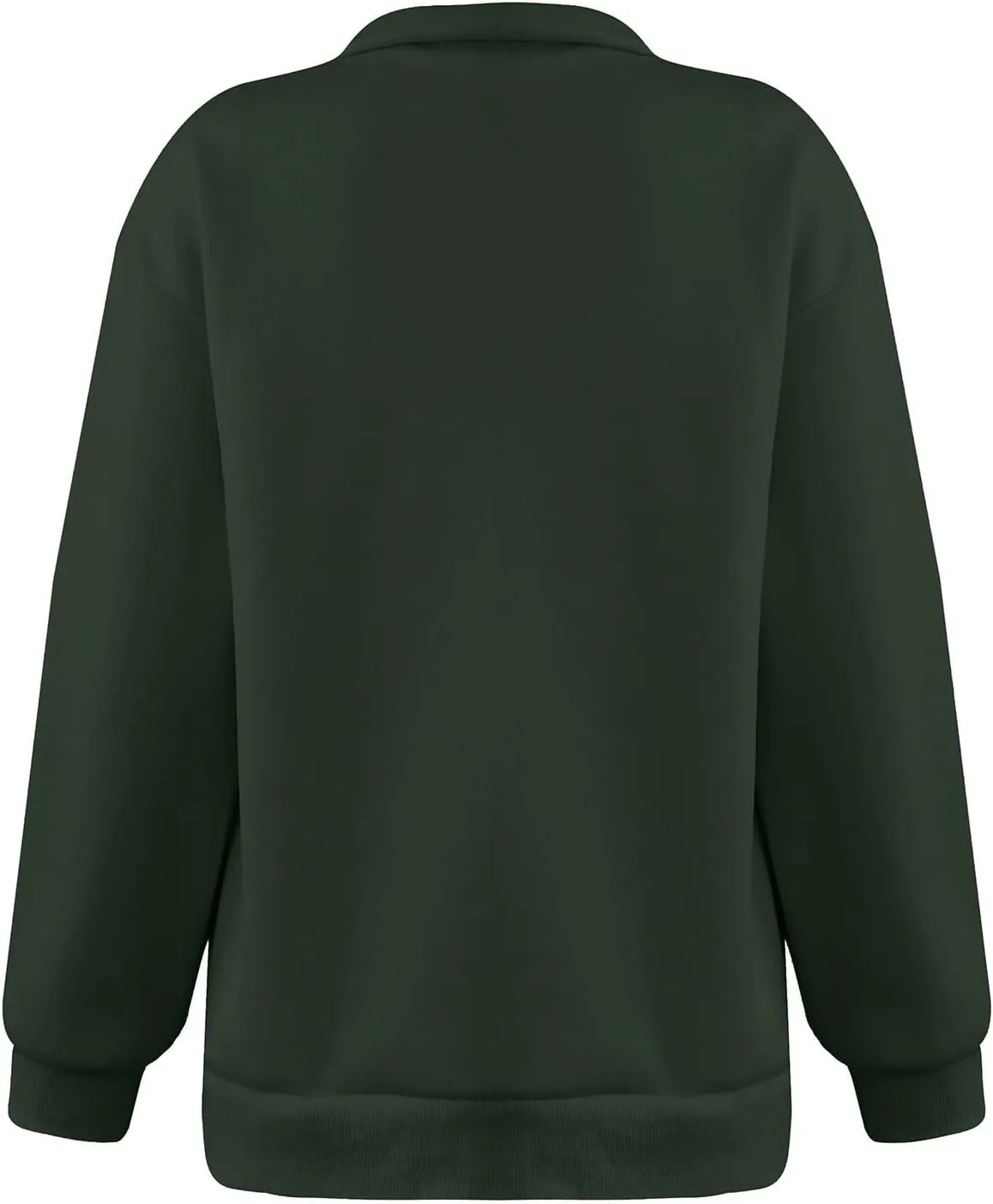 Quarter Zip Pullover for Women Fall Long Sleeve Sweaters Half Zip Blouses Drop Shoulder Y2k Clothes Casual Sweatshirt