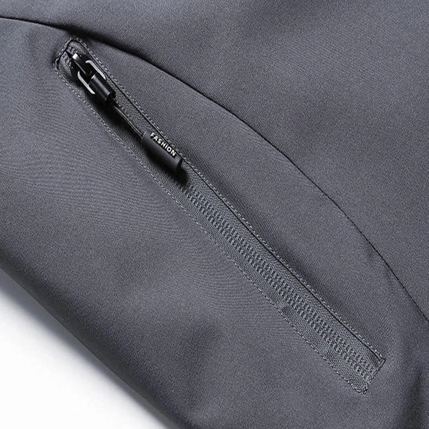 Rain Jacket for Men Color Block Waterproof Raincoat Lightweight Rain Coat Outdoor Windbreaker with Hood&Zipper Pocket