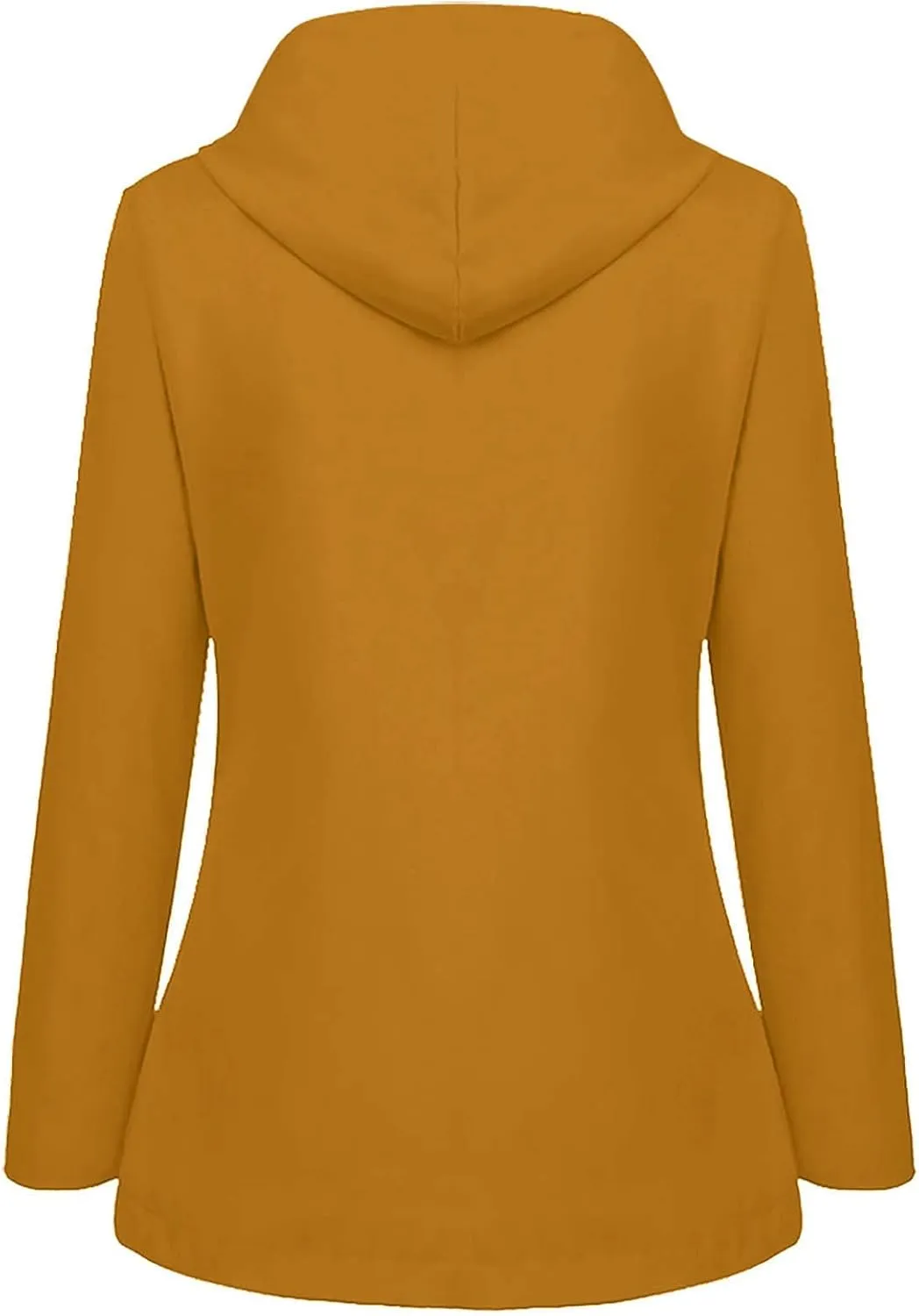 Raincoat Hoodie for Women Lightweight Hooded Jacket Solid Winter Jacket Outdoor Raincoat Windproof