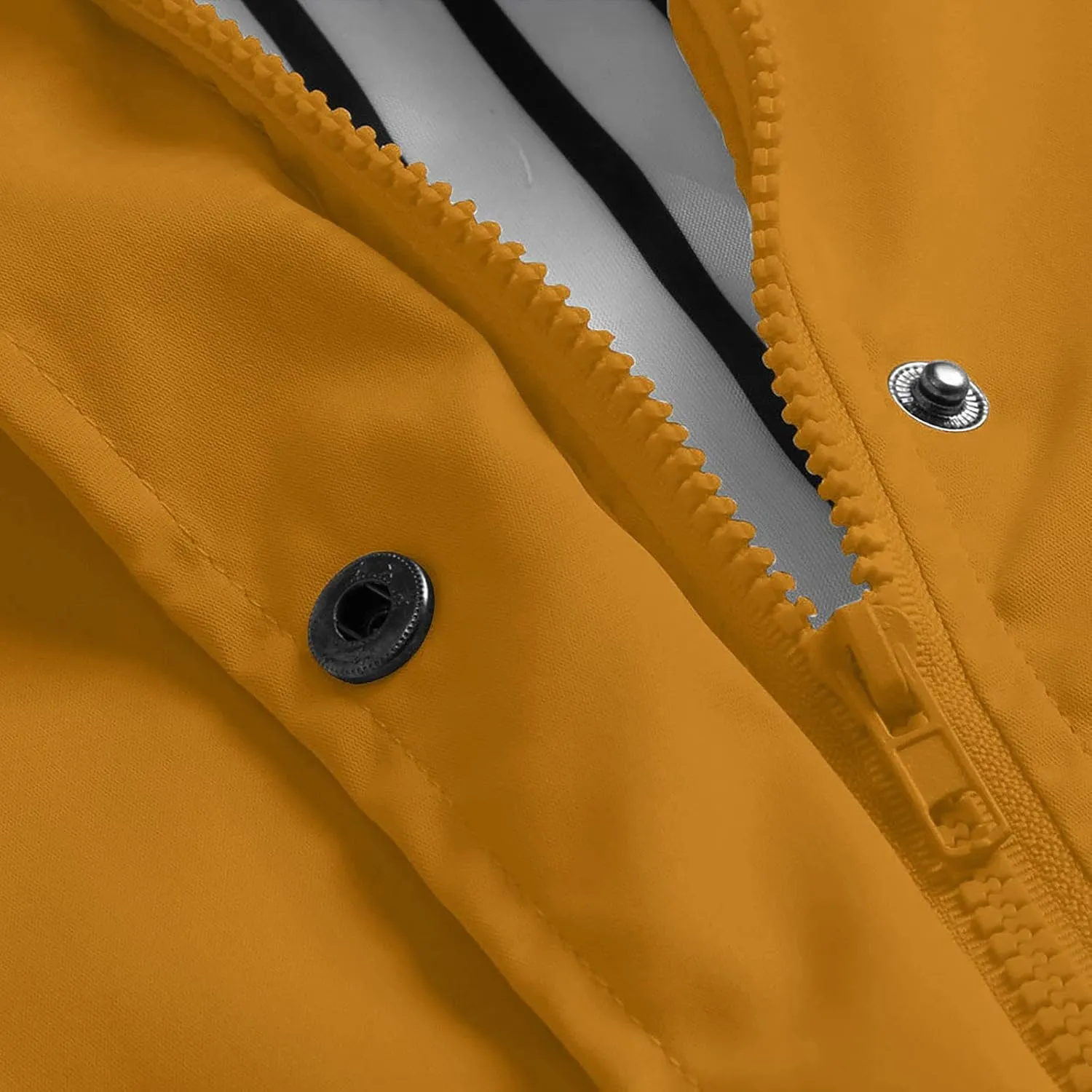 Raincoat Hoodie for Women Lightweight Hooded Jacket Solid Winter Jacket Outdoor Raincoat Windproof