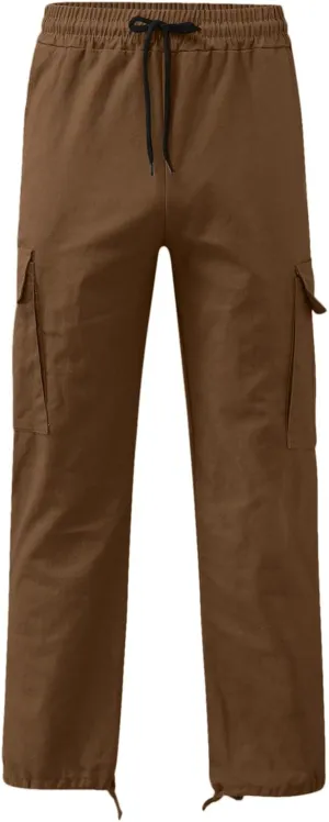 sdbrld Cargo Pants For Men Mens Casual Relaxed Fit Beach Pants Streetwear Baggy Trousers Cargo Pants with Zipper Pockets