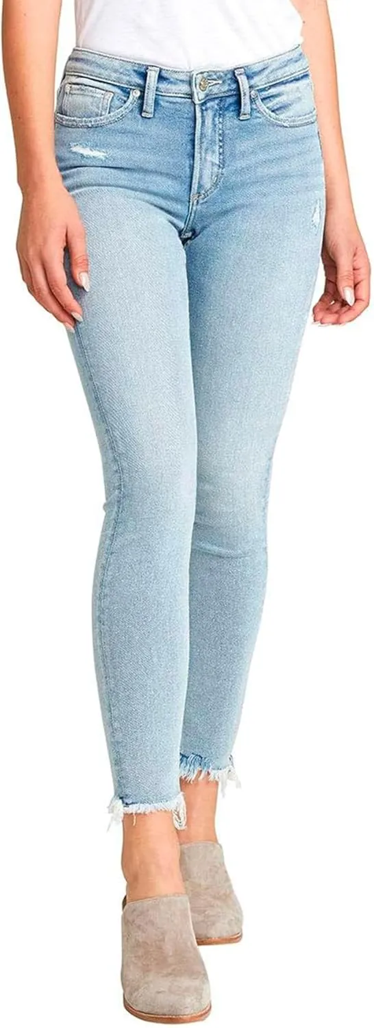 Silver Jeans Co. Women's Most Wanted Mid Rise Skinny Fit Jeans