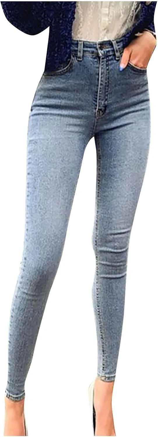 Skinny Jeans for Women 2025 Classic High Stretch Tight Jeans Casual Cozy Denim Pants Fahion Sweet Ankle Jeans Y2k