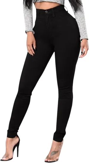 Skinny Jeans for Women Stretchy High Waisted Tummy Control Jeggings Sexy Butt Lifting Jeans Trousers with Pockets