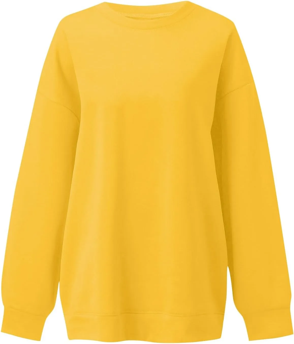 slqdgmryz Oversized Sweatshirt for Women Cute Crewneck Sweatshirts Loose Fit Preppy Fleece Pullover Hoodie Y2k Plain Sweaters