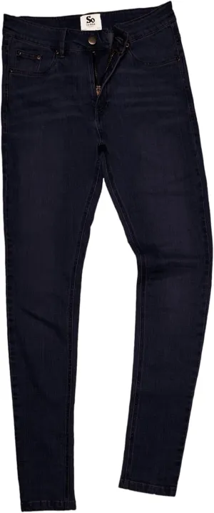 So Denim Womens/Ladies Lara Skinny Fit Jeans (6R) (Black)