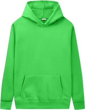 Solid Hoodies for Men Oversized Trendy Long Sleeve Drawstring Hooded Sweatshirts Casual Pullover Tops with Pockets