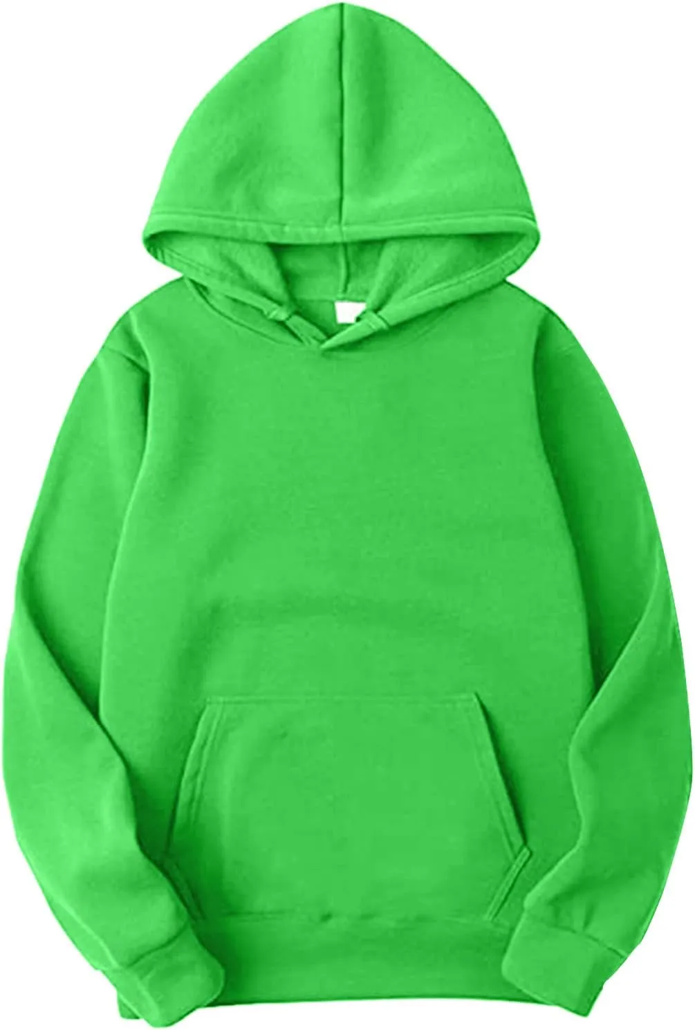Solid Hoodies for Men Oversized Trendy Long Sleeve Drawstring Hooded Sweatshirts Casual Pullover Tops with Pockets