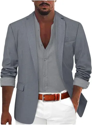 Sport Coat for Men Blazers Slim Fit Business Casual Suit Travel Blazer Lightweight Suit Jackets Travel Blazer