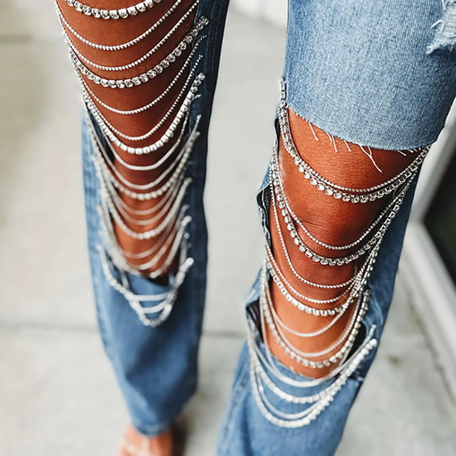 Straight Leg Jeans for Women Trendy Distressed Wide Leg Jeans Baggy Boyfriend Denim Pants Y2k Sexy Ripped Jeans