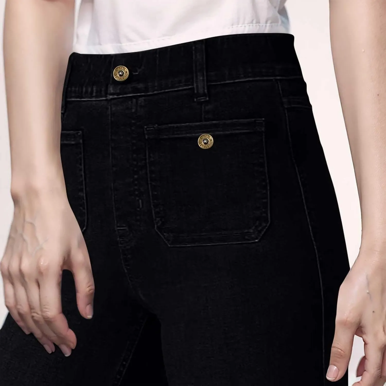 Stretchy Jeans for Women Y2k High Waisted Flare Jeans Fashion Straight Leg Denim Pants Totally Shape Bootcut Jeans