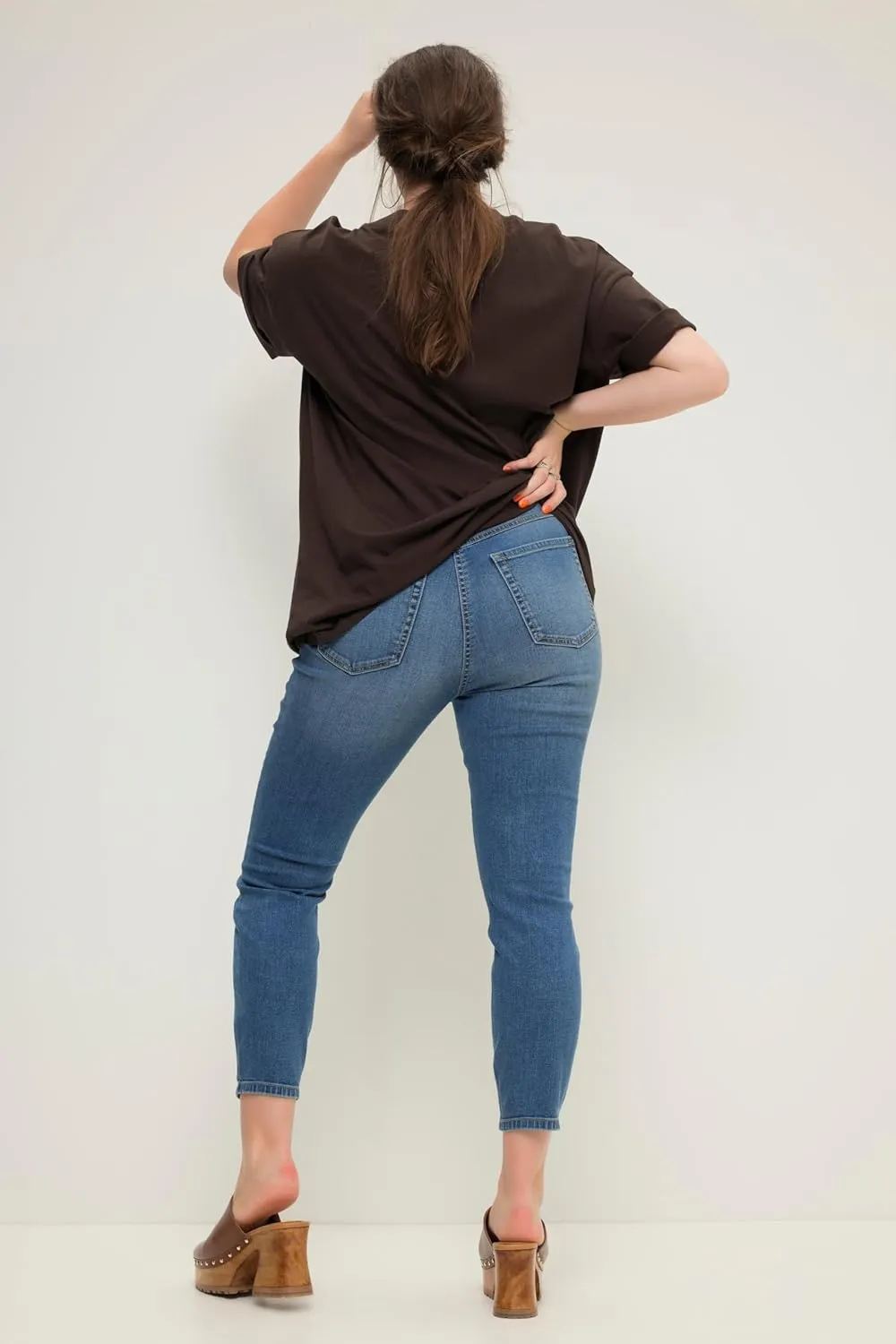 Studio Untold Womenswear Plus Size Curvy Stretch Fit Skinny Jeans 829939