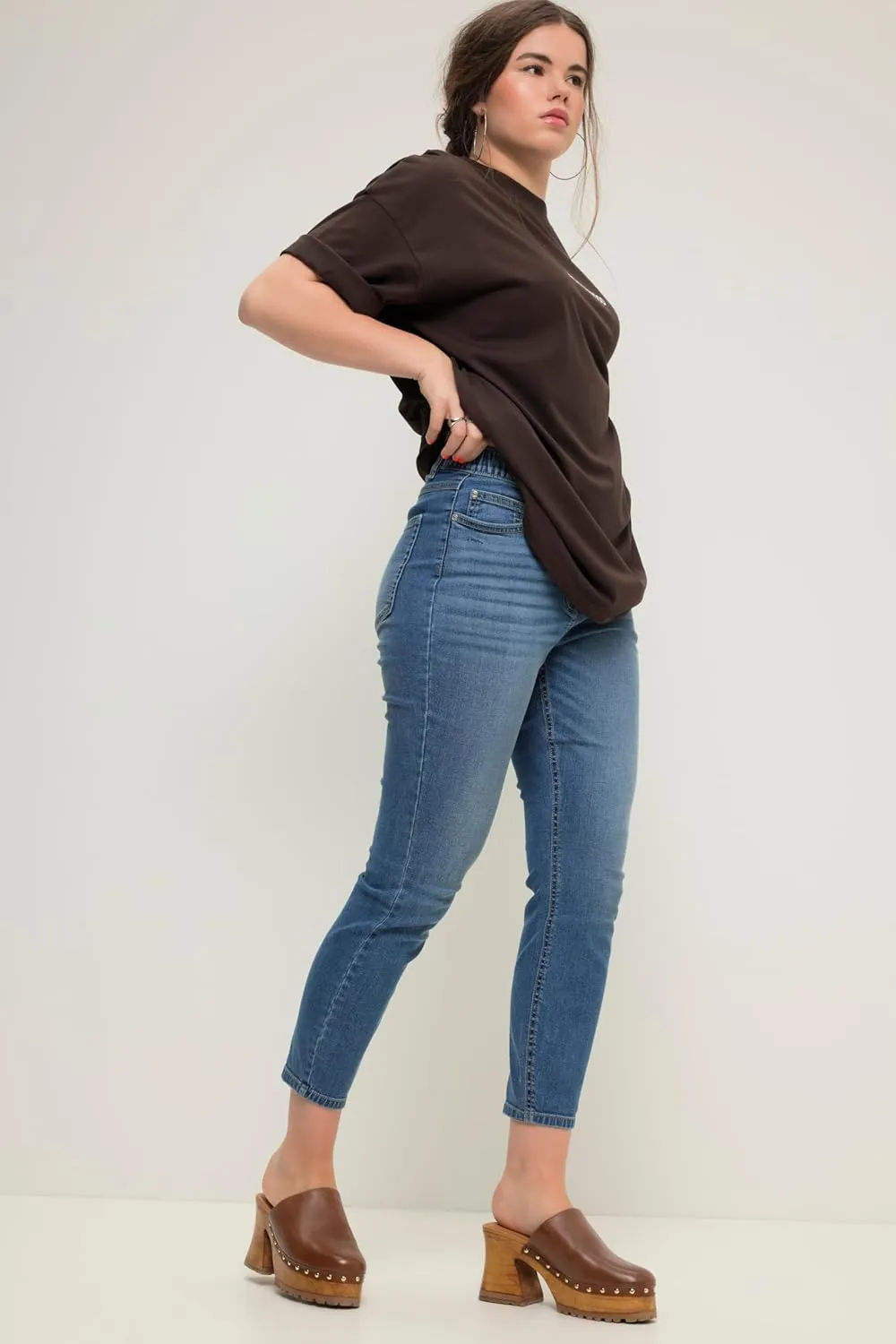 Studio Untold Womenswear Plus Size Curvy Stretch Fit Skinny Jeans 829939