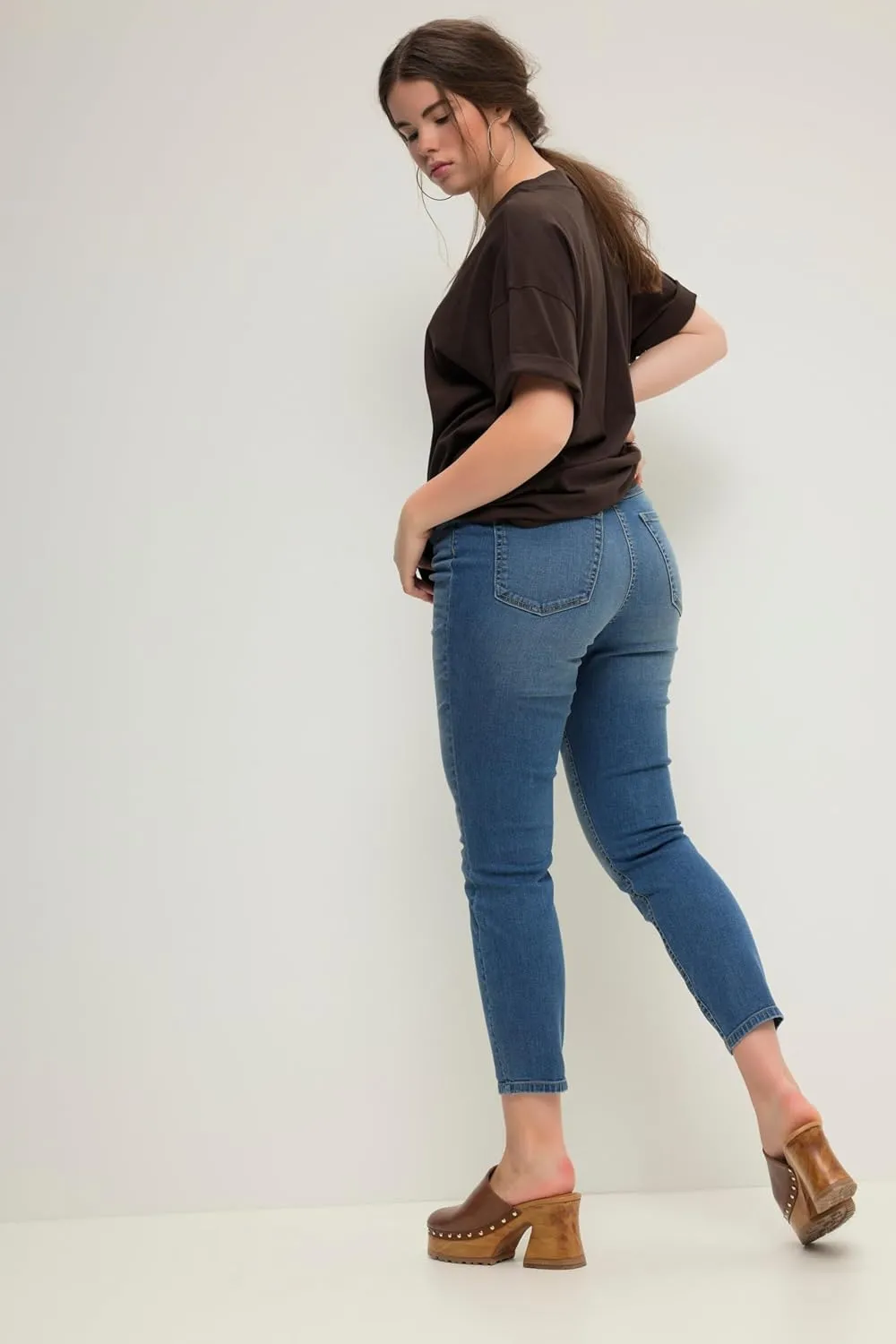 Studio Untold Womenswear Plus Size Curvy Stretch Fit Skinny Jeans 829939