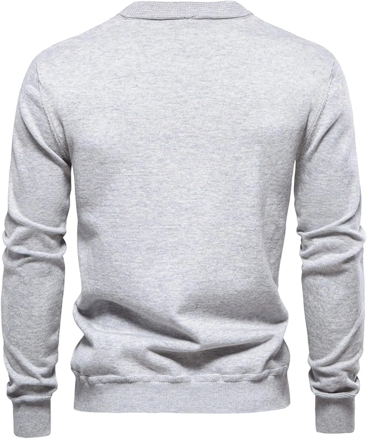 Sweaters for Men Cardigans Casual Long Sleeve V Neck Button Down Knit Cardigan Sweaters Jacket with Pockets