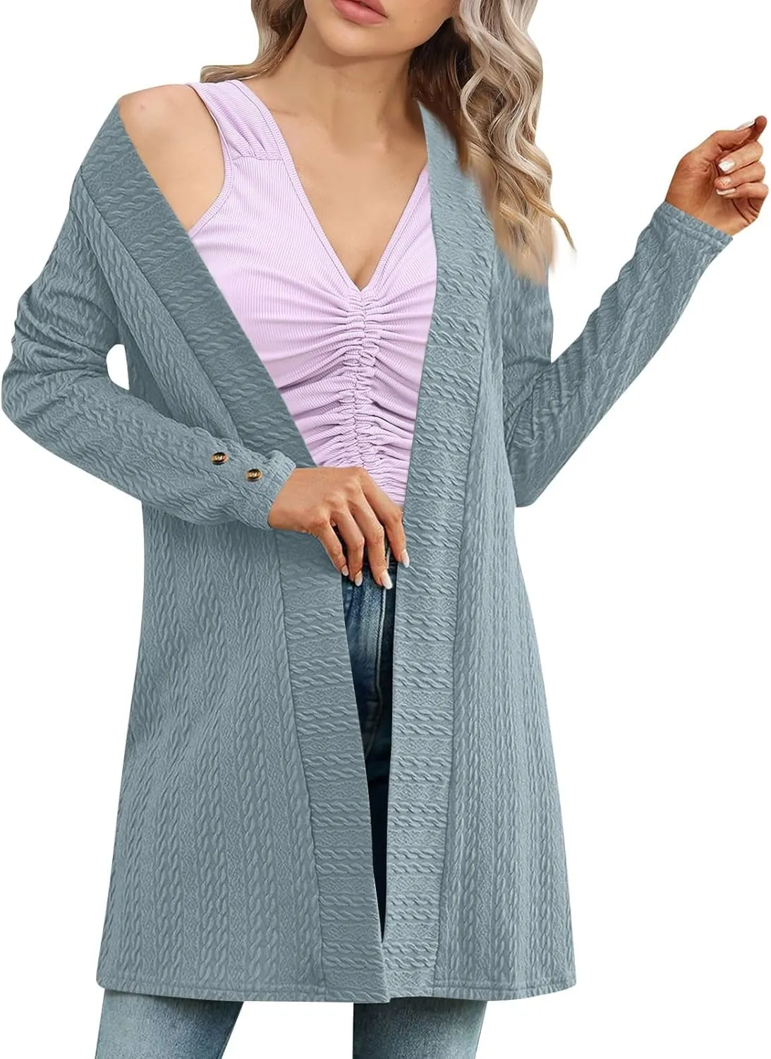 Sweaters For Women Sweater Cardigan Knitted Cardigan Sweaters For Women Chunky Knit Cardigan Short Women'S Sweaters