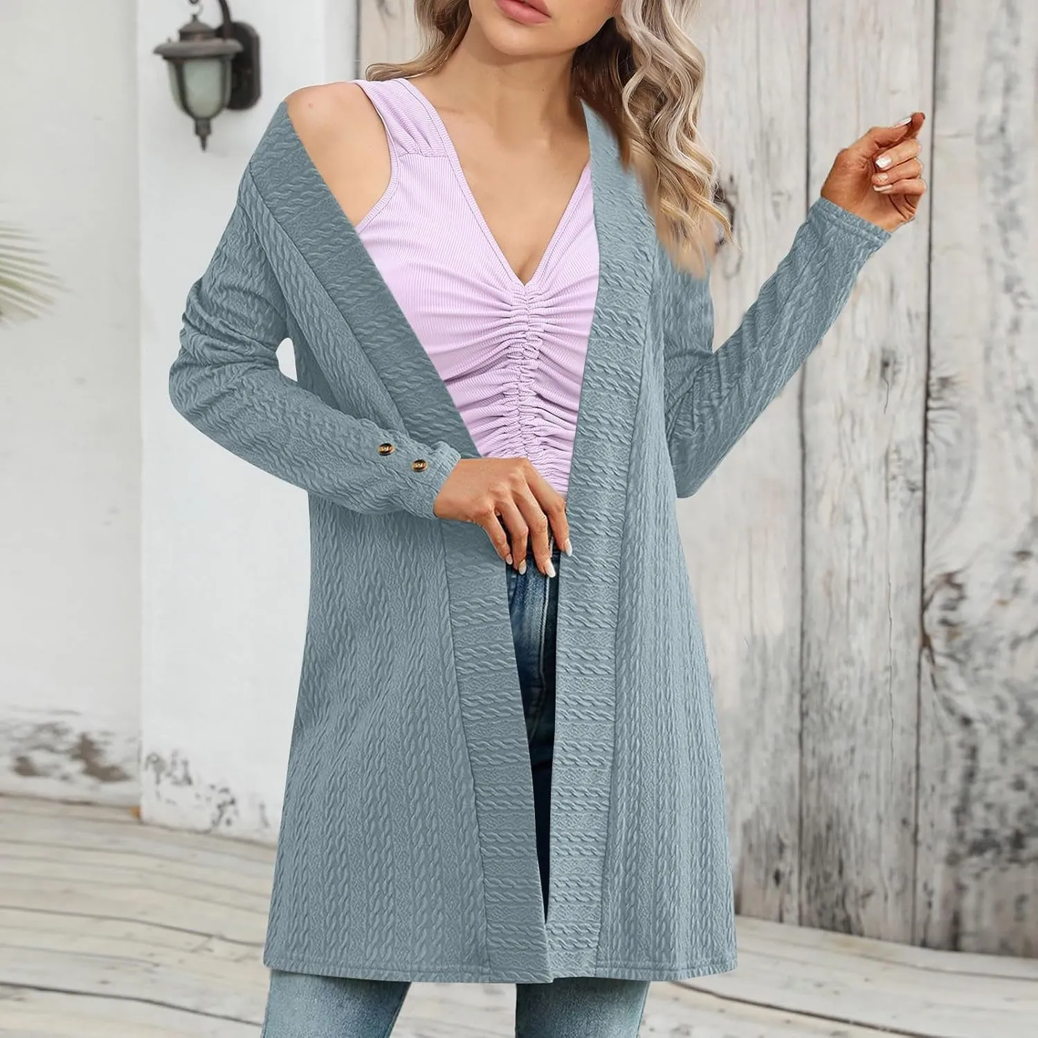 Sweaters For Women Sweater Cardigan Knitted Cardigan Sweaters For Women Chunky Knit Cardigan Short Women'S Sweaters