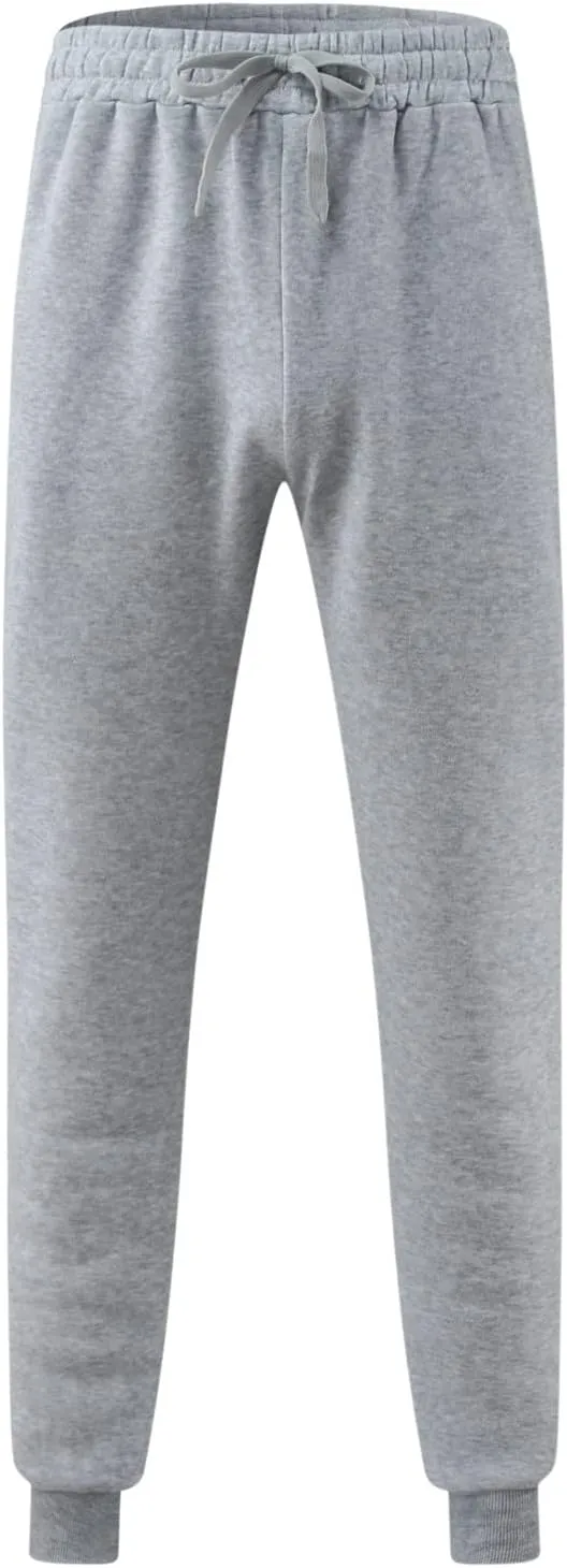 Sweatpants for Men with Pockets Pockets Men's Cargo Sweatpants Open Bottom Straight Leg Casual Fit Baggy Jogger Pants