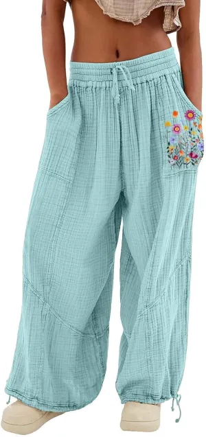 Sweatpants for Women Sweatpants Casual Baggy Drawstring Joggers Elastic Bottom Workout Tapered Trousers Drawstring