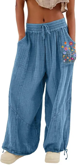 Sweatpants for Women Sweatpants Casual Baggy Drawstring Joggers Elastic Bottom Workout Tapered Trousers Drawstring