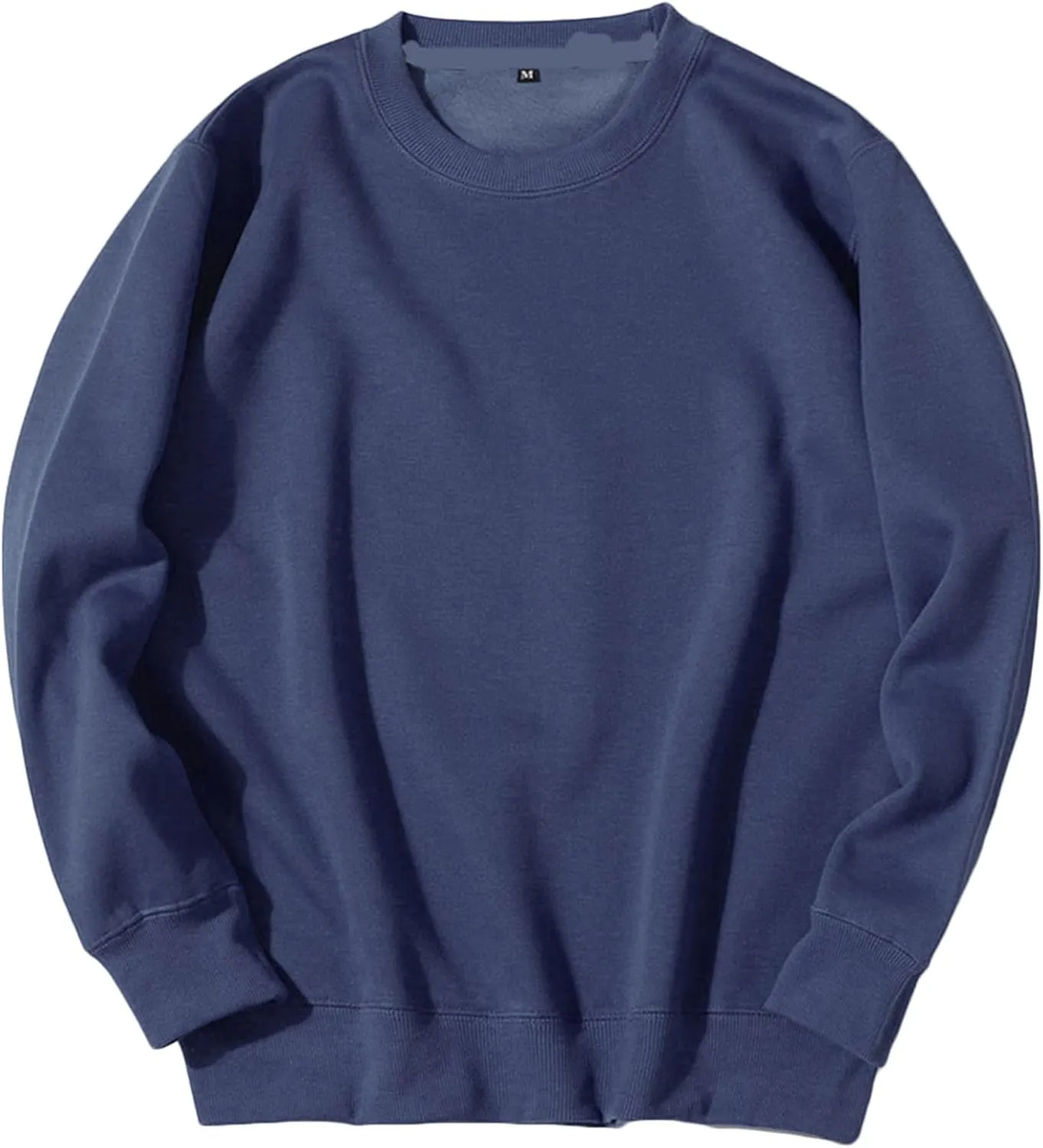 Sweatshirt for Men 2024 Fashion Cotton Long Sleeve Crewneck Sweatshirts Casual Lightweight Solid Workout Gym Pullover
