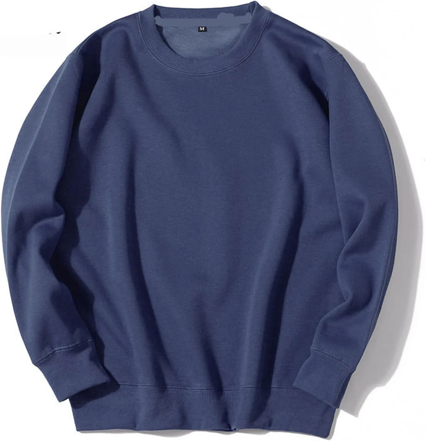 Sweatshirt for Men 2024 Fashion Cotton Long Sleeve Crewneck Sweatshirts Casual Lightweight Solid Workout Gym Pullover