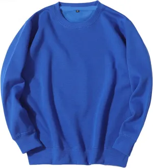Sweatshirt for Men 2024 Fashion Cotton Long Sleeve Crewneck Sweatshirts Casual Lightweight Solid Workout Gym Pullover