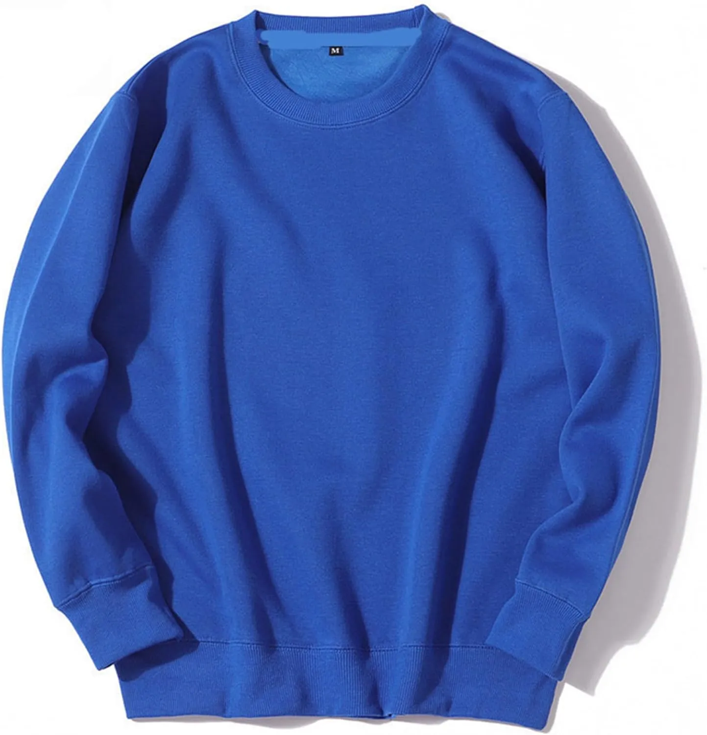 Sweatshirt for Men 2024 Fashion Cotton Long Sleeve Crewneck Sweatshirts Casual Lightweight Solid Workout Gym Pullover