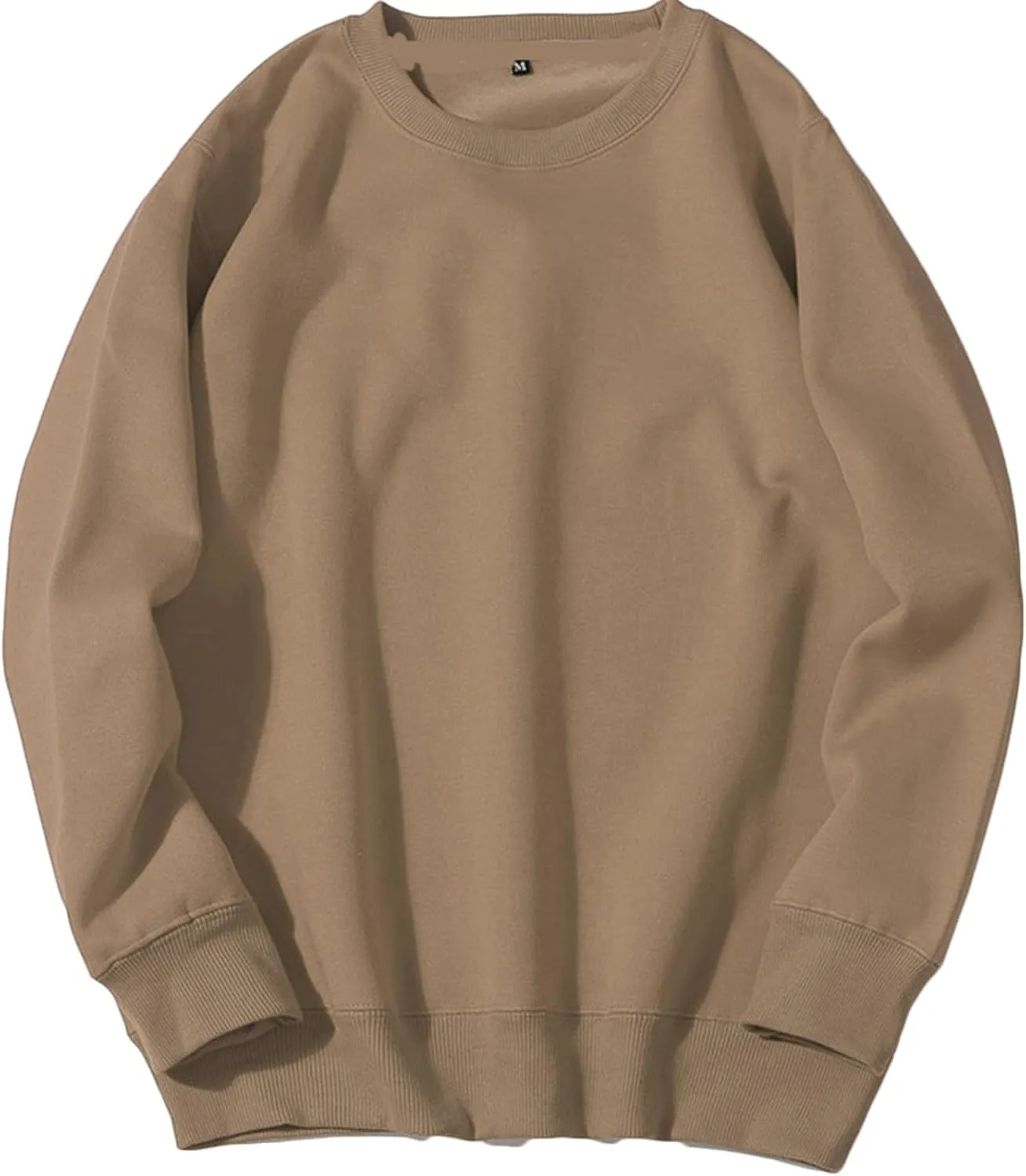 Sweatshirt for Men 2024 Fashion Cotton Long Sleeve Crewneck Sweatshirts Casual Lightweight Solid Workout Gym Pullover