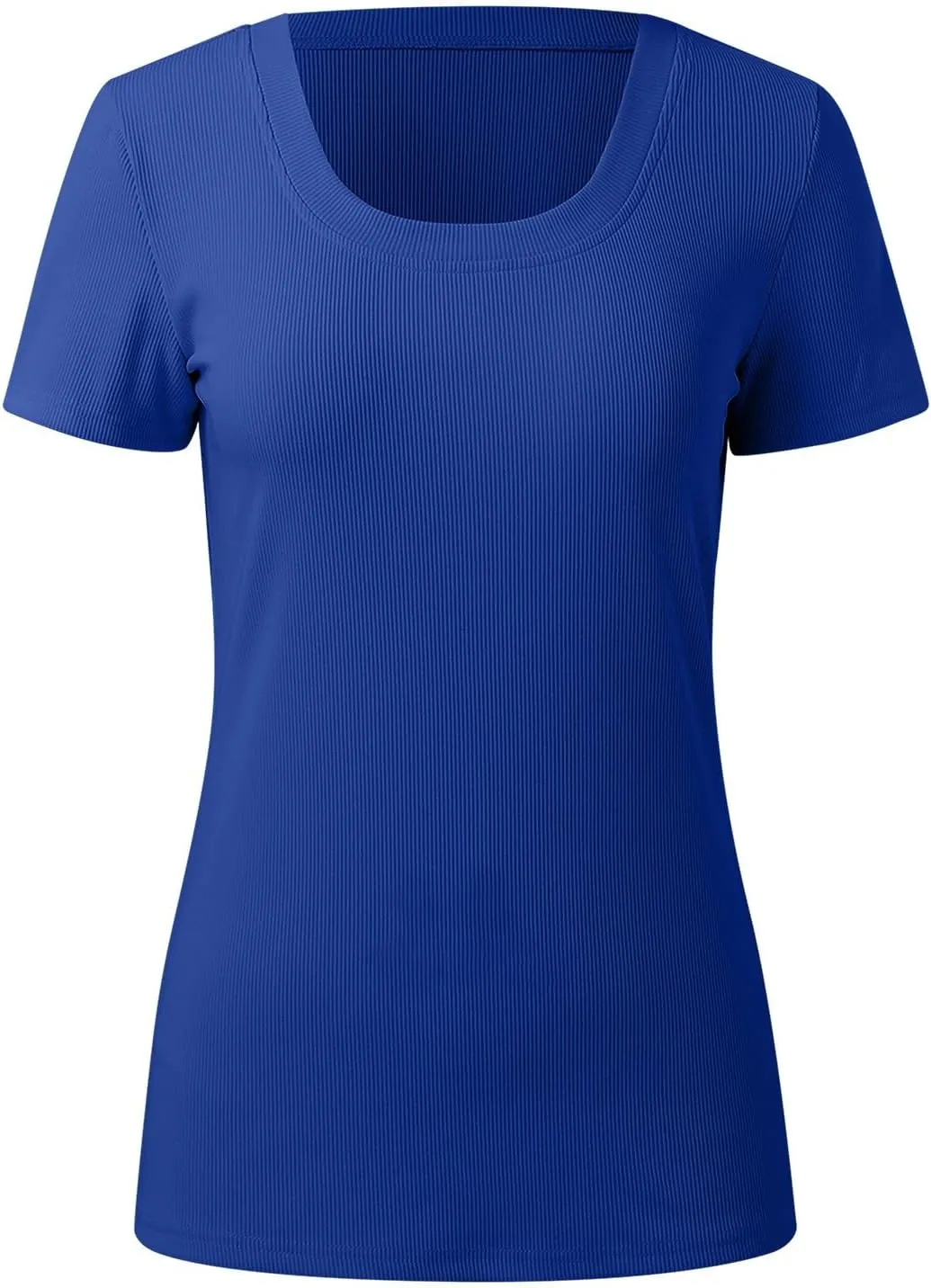 T Shirts for Women V Neck Slim Fit Crew Neck Slim Fit T Shirts 2025 Y2k Clothes Spring Summer Going Out Tops Short Sleeve