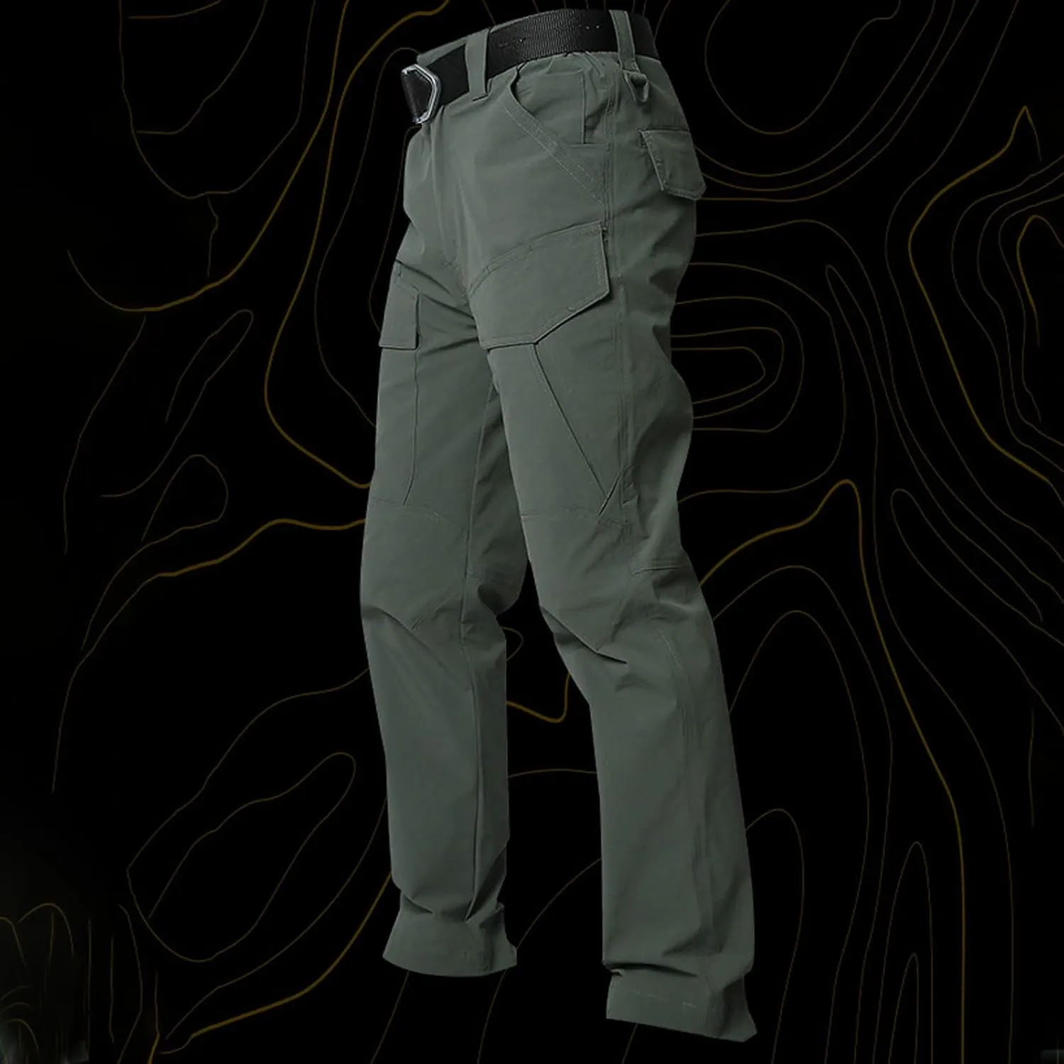 Tactical Pants for Men Casual Lightweight Outdoor Hiking Cargo Pants Ripstop Stretch Loose Fit Trousers with Pockets