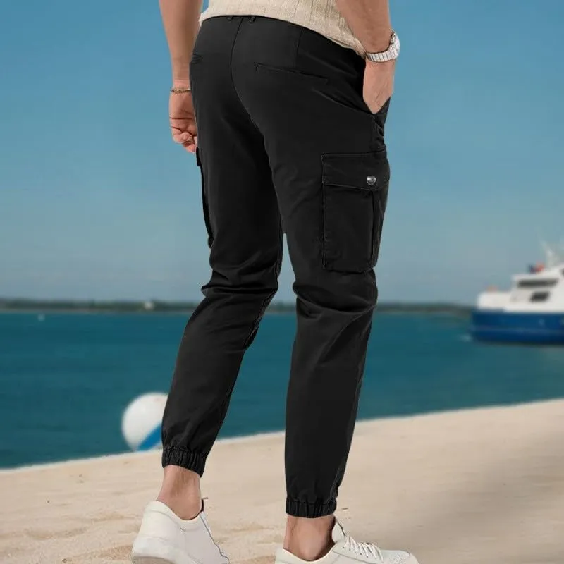 Tactical Work Cargo Pants for Men Ripstop Waterproof Stretch Pants Pockets Relaxed Fit Utility Outdoor Apparel