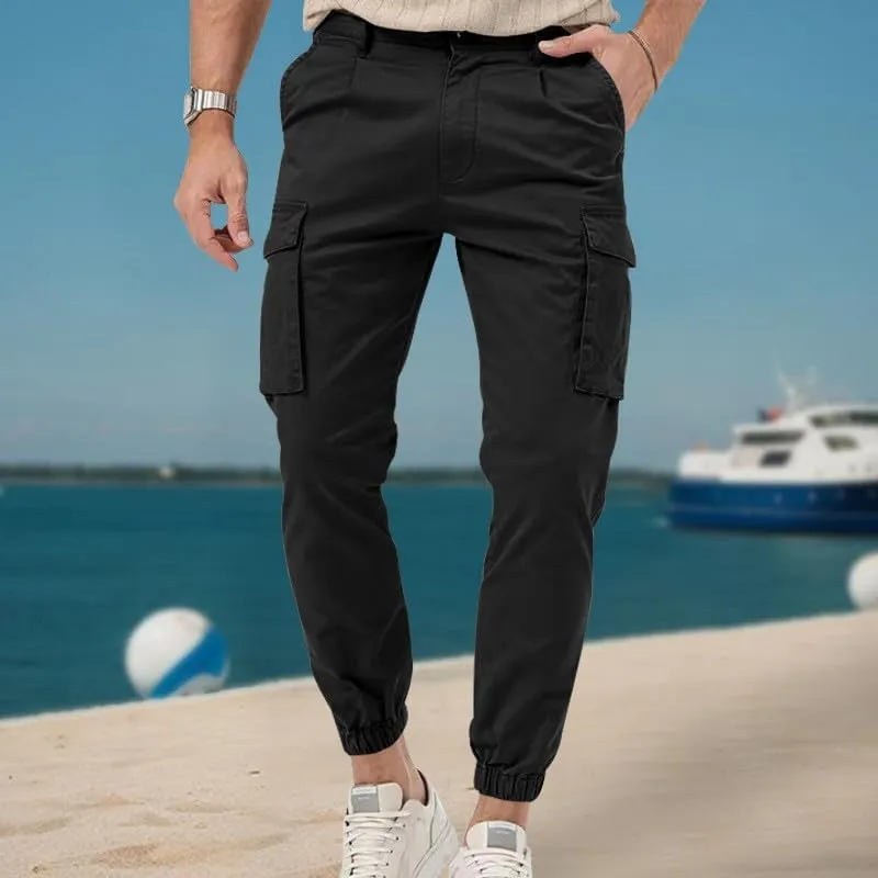 Tactical Work Cargo Pants for Men Ripstop Waterproof Stretch Pants Pockets Relaxed Fit Utility Outdoor Apparel