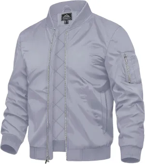 TACVASEN Men's Bomber Jackets Thermal Quilted Jacket Water Resistant Warm Winter Coats